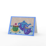 Invitation to tea greeting cards
