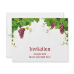 Invitation with grapevine decoration