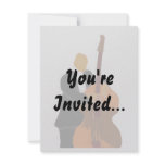 Invitation with wash out background music design