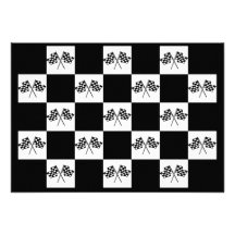 Invitations Any Auto Racing Chequered Flags Indy
