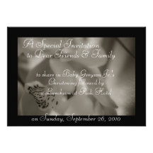 Invitations Baptism Christening Templates