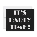 Invitations "it's party time" - customise wording