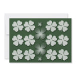 Invitations template - customisable shamrocks