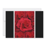 Invitations template - customizable red roses