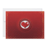 Invitations template - red heart classy custom