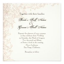Invite, Square - Wings of Love Wedding Collection