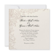 Invite, Square - Wings of Love Wedding Collection