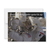 INVT card,"Ambition is putting a ladder...the sky" Personalized Invitation