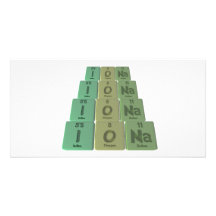 Iona as Iodine Oxygen Sodium Photo Card