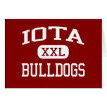 Iota - Bulldogs - Middle School - Iota Louisiana Greeting Cards