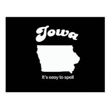 Iowa - Easy to spell T-shirt Postcard
