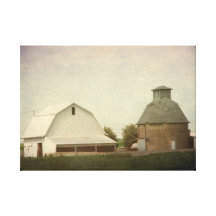 Iowa Farming Stretched Canvas Print