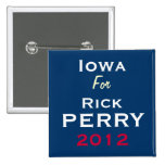 IOWA For Rick PERRY 2012 Campaign Button