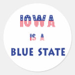 Iowa is a Blue State Stickers