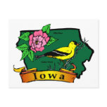 Iowa Map postcards