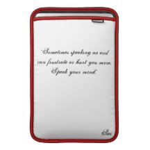 iPad Sleeve - Speak Your Mind