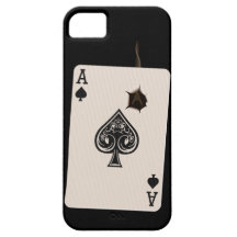iPhone5 case with Ace of Spades with bullet hole iPhone 5 Case