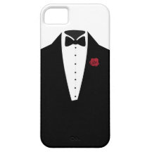 iPhone 5 Case Black White Tuxedo Mens