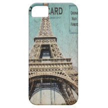 iphone 5 case Eiffel Tower Postcard from Paris