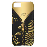 iPhone 5 Case-Mate Gold Damask Black Zipper