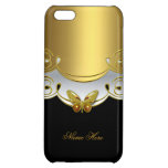 iPhone Gold Black White Butterfly 2 Case For iPhone 5C