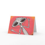 IPOD Alien Greeting Cards