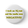 IQ Test Pinback Button