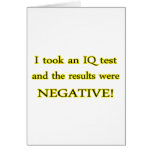 IQ Test Card