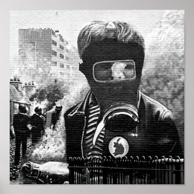 IRA Mural, Derry Posters by laudenum
