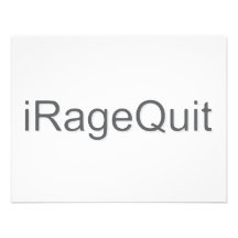 iRageQuit Rage Quitting Gamer Invitation