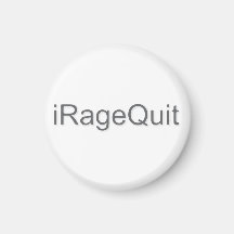 iRageQuit Rage Quitting Gamer Magnet