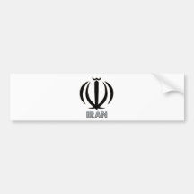 Iran Coat of Arms Bumper Stickers