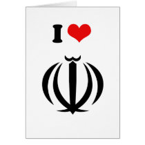 Iran Coat of Arms Greeting Cards