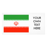Iran Flag Photo Card Template