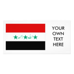 Iraq Flag Personalized Photo Card