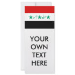 Iraq Flag Rack Card Template