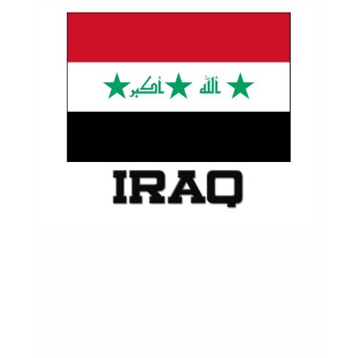 Iraq Flag T-shirt by tshirtshirts