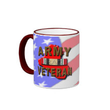 Iraq Veteran Service Ribbon, ARMY Mugs