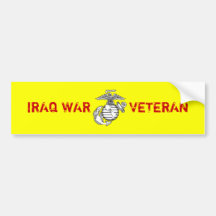 Iraq War Veteran Bumper Sticker