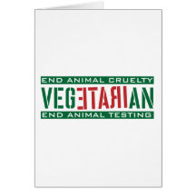 Irate Vegetarian Greeting Cards