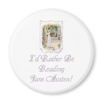 IRBR Jane Austen! Magnets, 2 shapes, 4 sizes