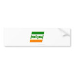 'Ireland' Ambigram bumper stickers