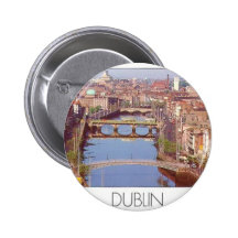 Ireland dublin Bridge (new) (St.K) Pinback Button
