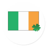 "Ireland Flag and Clover" stickers