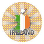 Ireland Flag Map 2.0 stickers