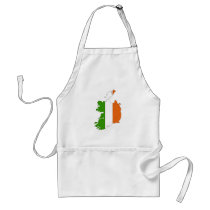 Ireland flag map apron