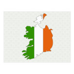 Ireland Flag Map full size Post Card