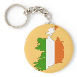 Ireland flag map keychains