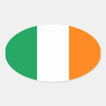 Ireland Flag Oval Sticker