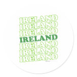 Ireland Green - St Patrick's Day Round Sticker